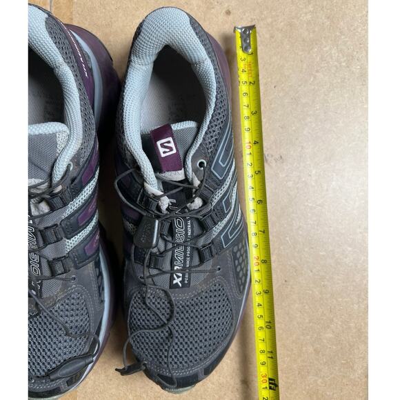Salomon womens Outdoor Active running/hiking shoes In Gray And Purple Size 9 - Picture 7 of 8